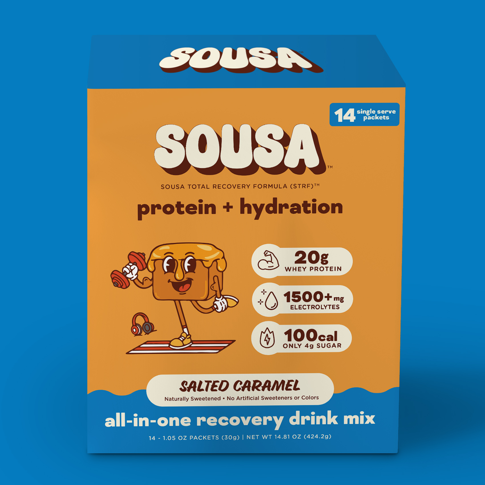 Salted Caramel all-in-one recovery drink mix