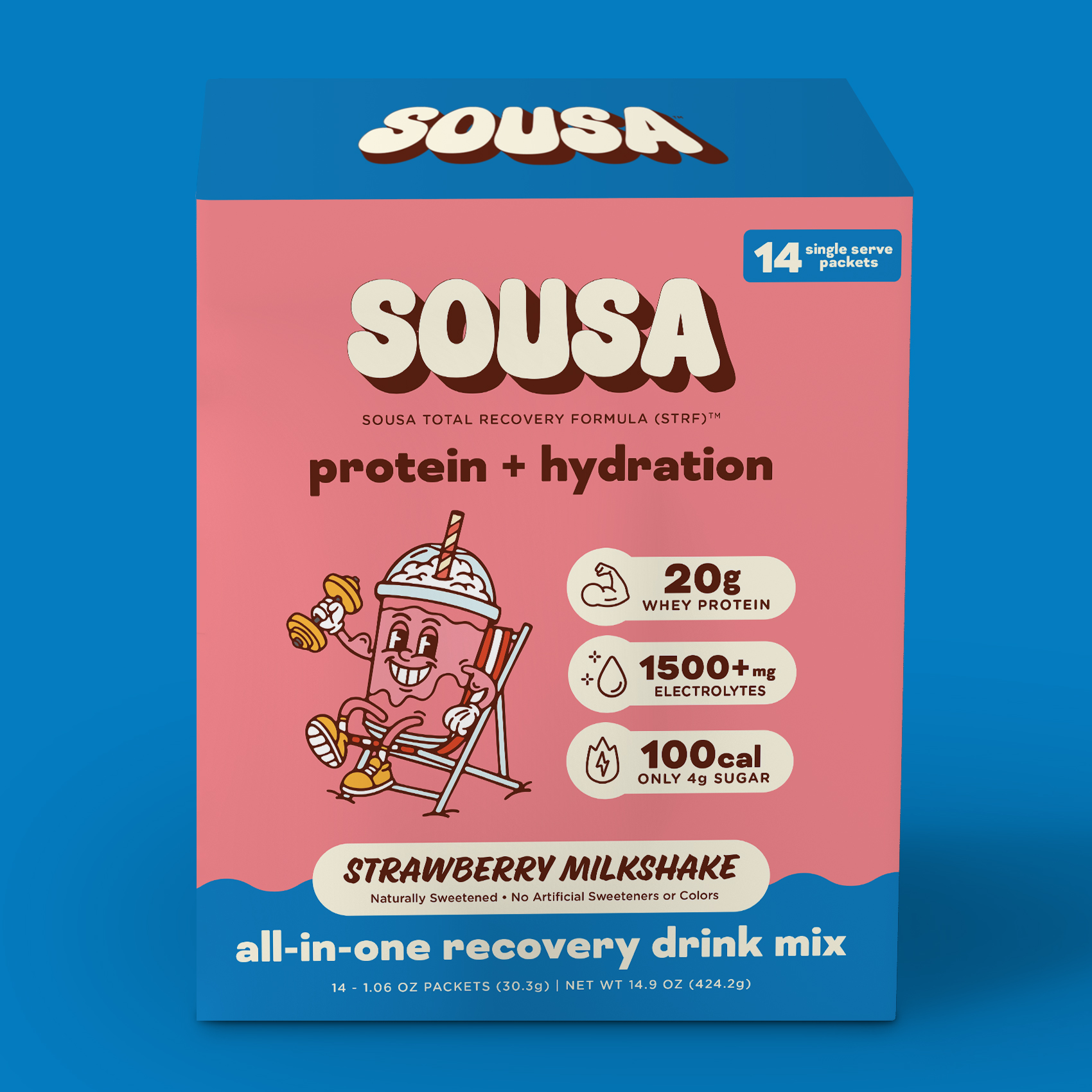 Strawberry Milkshake all-in-one recovery drink mix