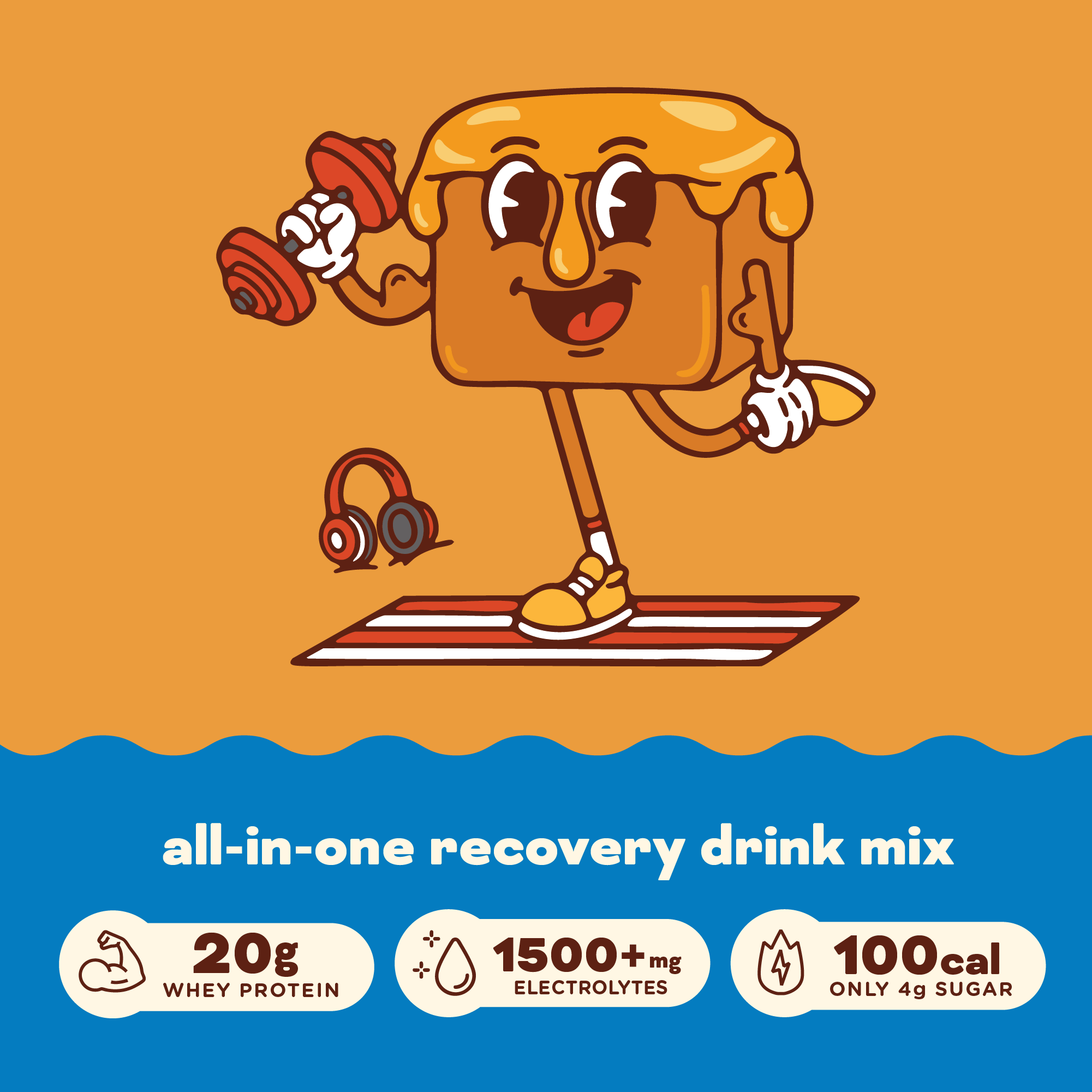 Salted Caramel all-in-one recovery drink mix