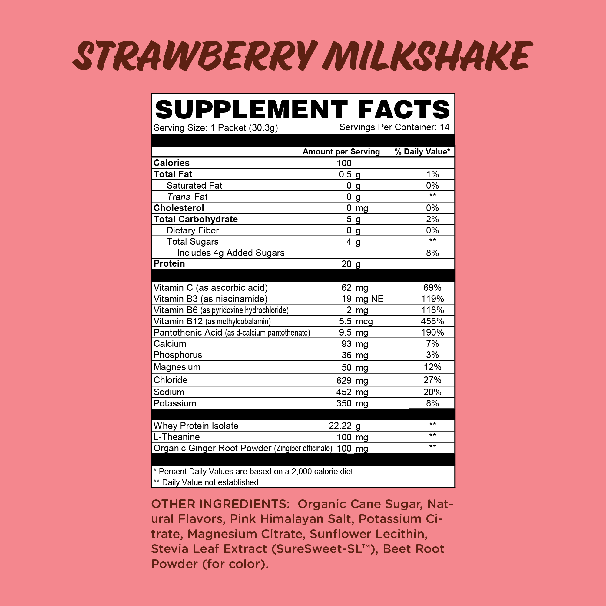 Strawberry Milkshake all-in-one recovery drink mix