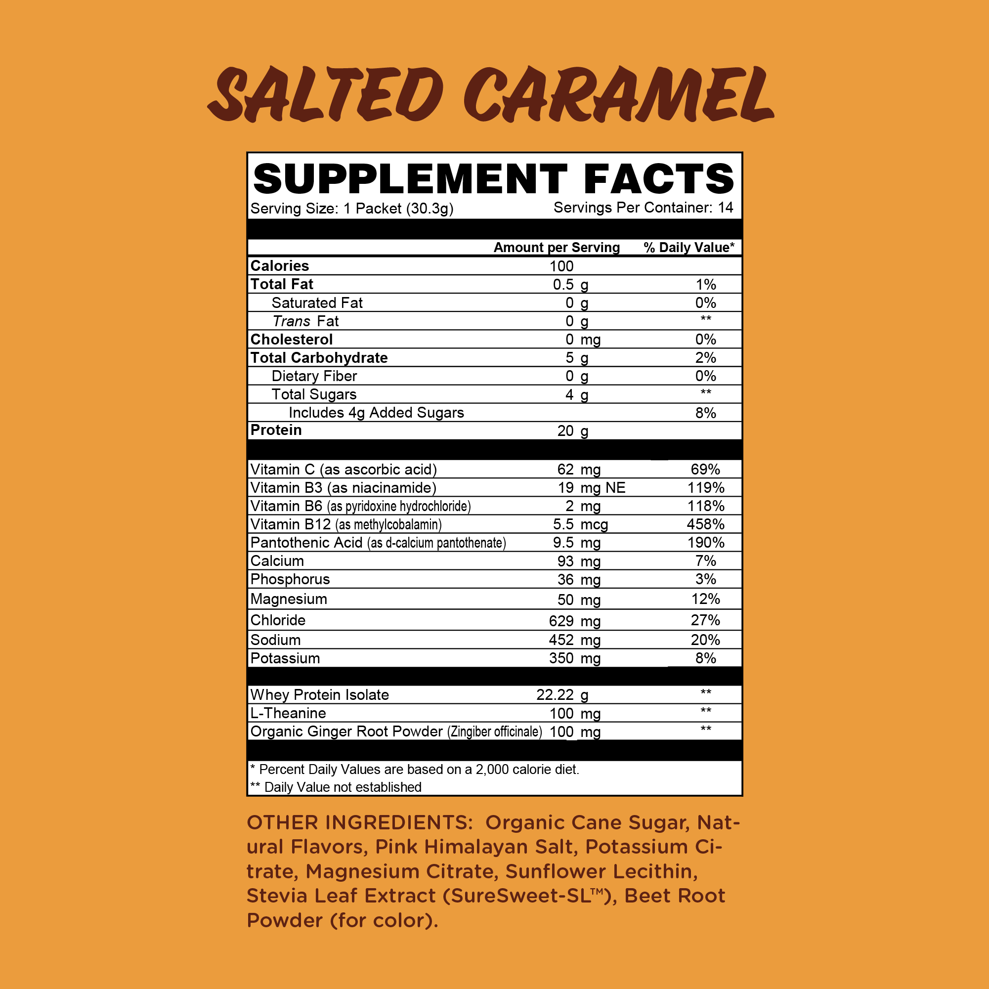 Salted Caramel all-in-one recovery drink mix