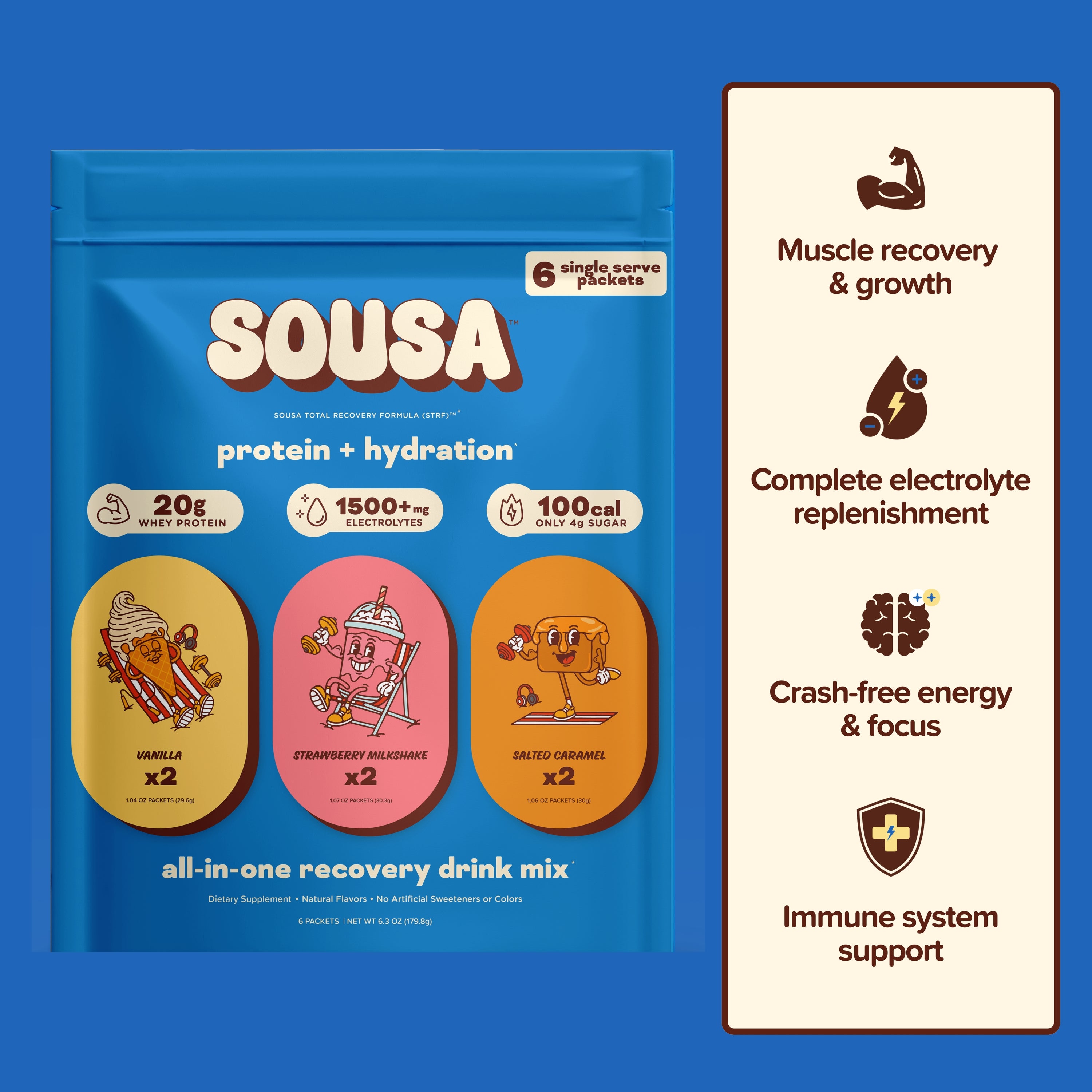 Starter Pack Protein + Hydration (6 Count)