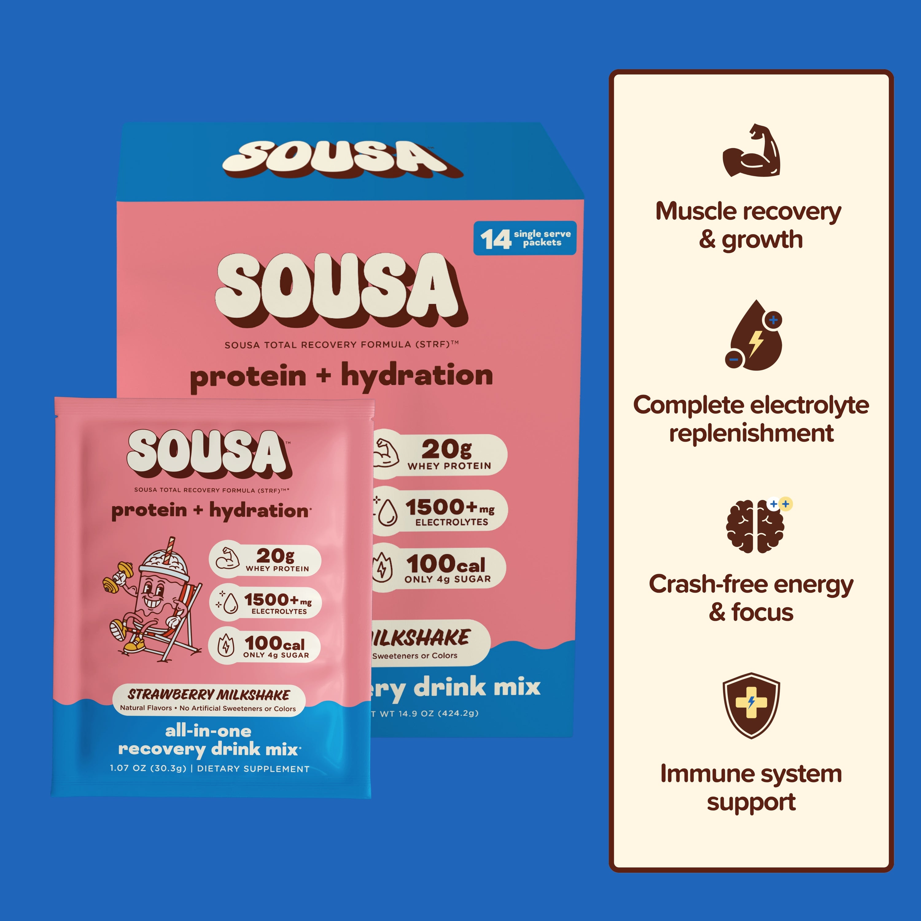 Protein + Hydration Drink Mix (14 Count)