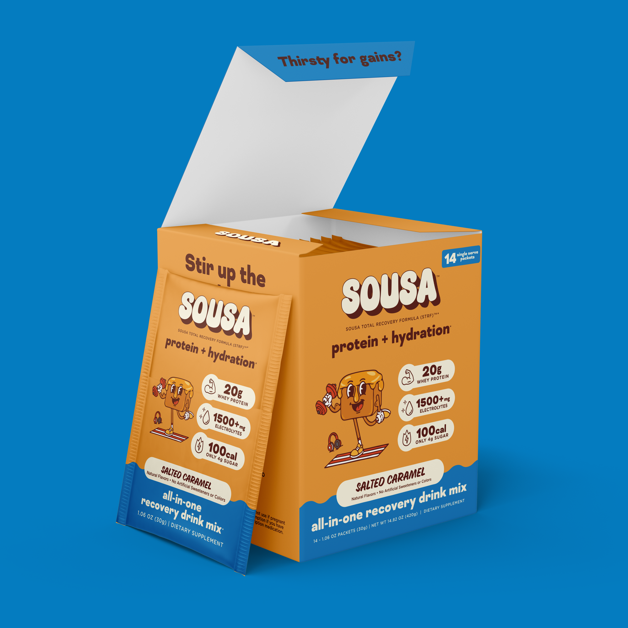 Salted Caramel all-in-one recovery drink mix