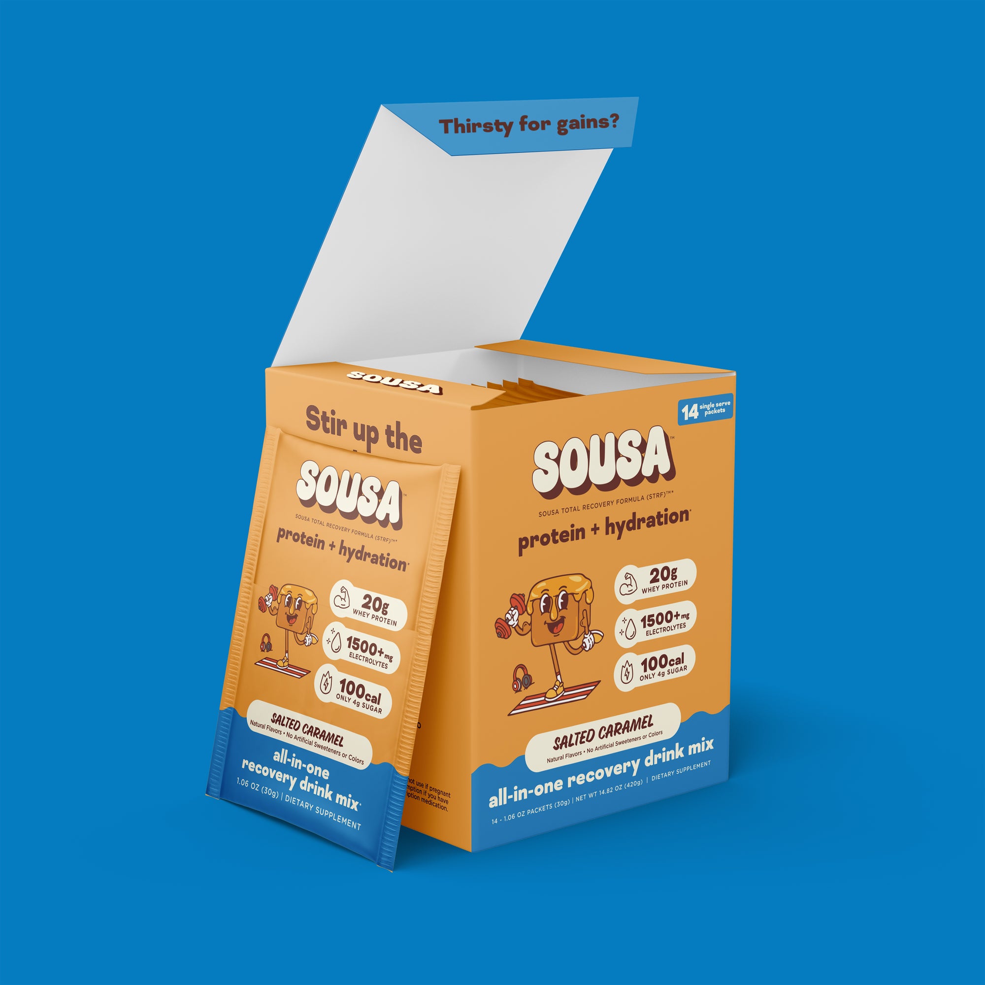 Salted Caramel all-in-one recovery drink mix