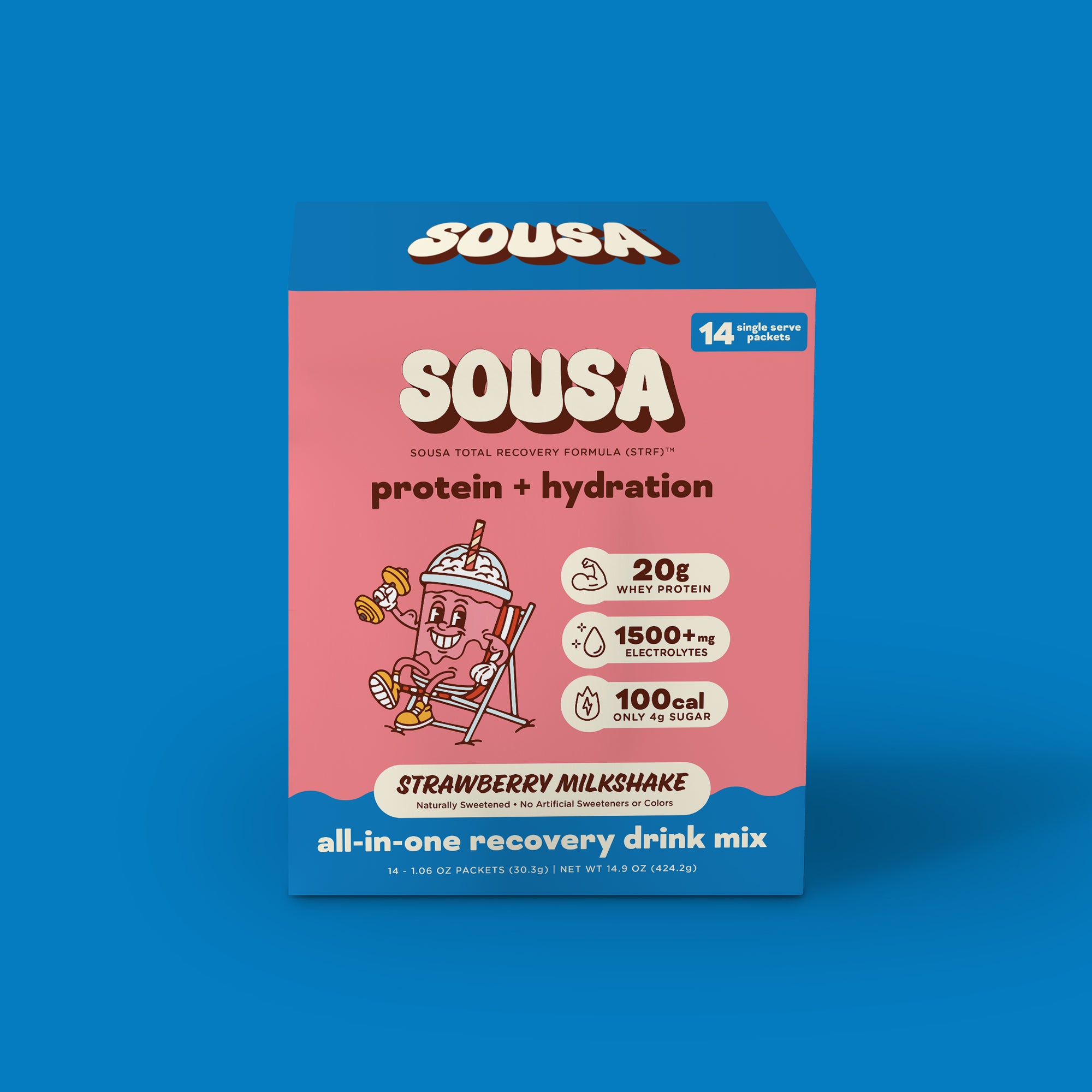 Strawberry Milkshake all-in-one recovery drink mix