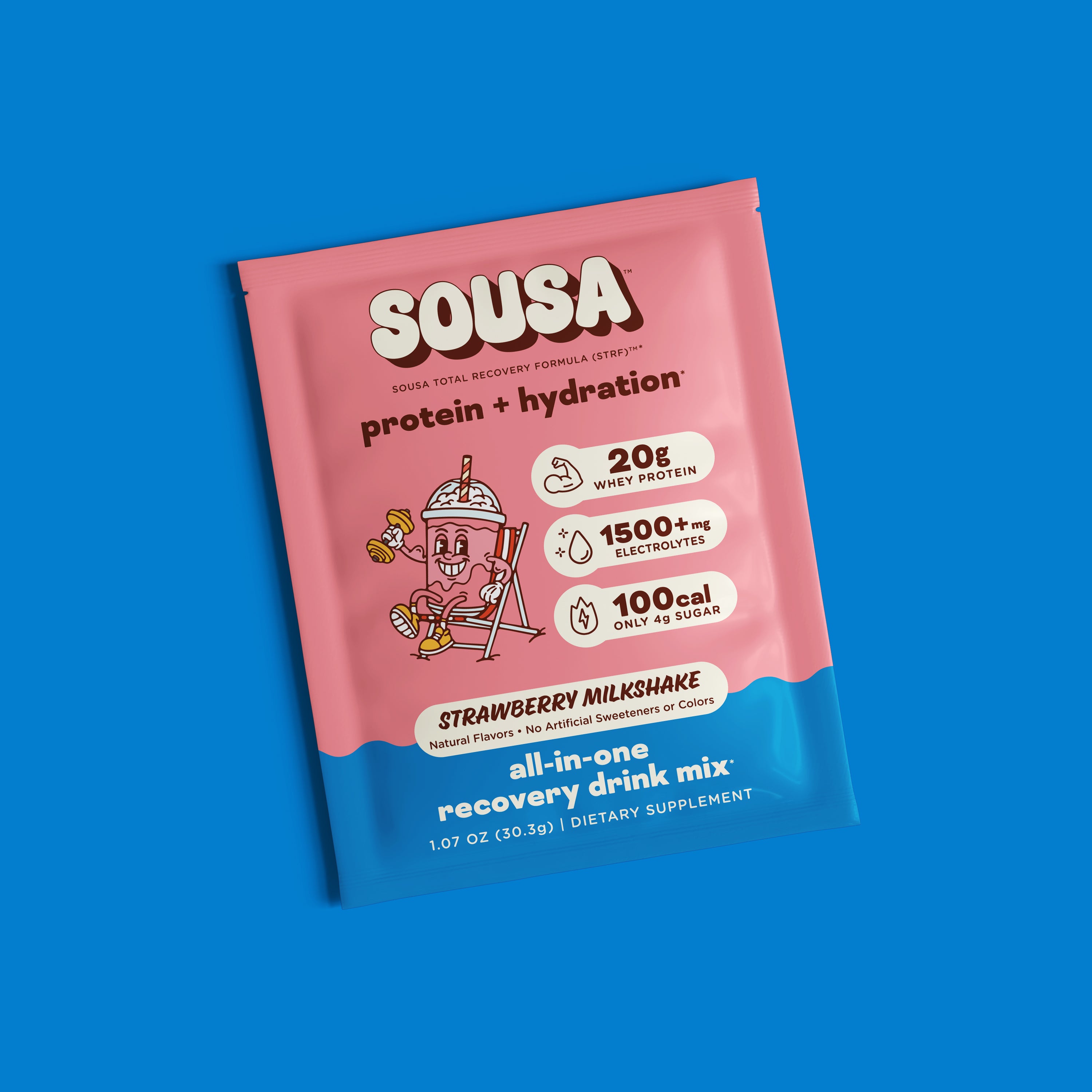 Strawberry Milkshake all-in-one recovery drink mix