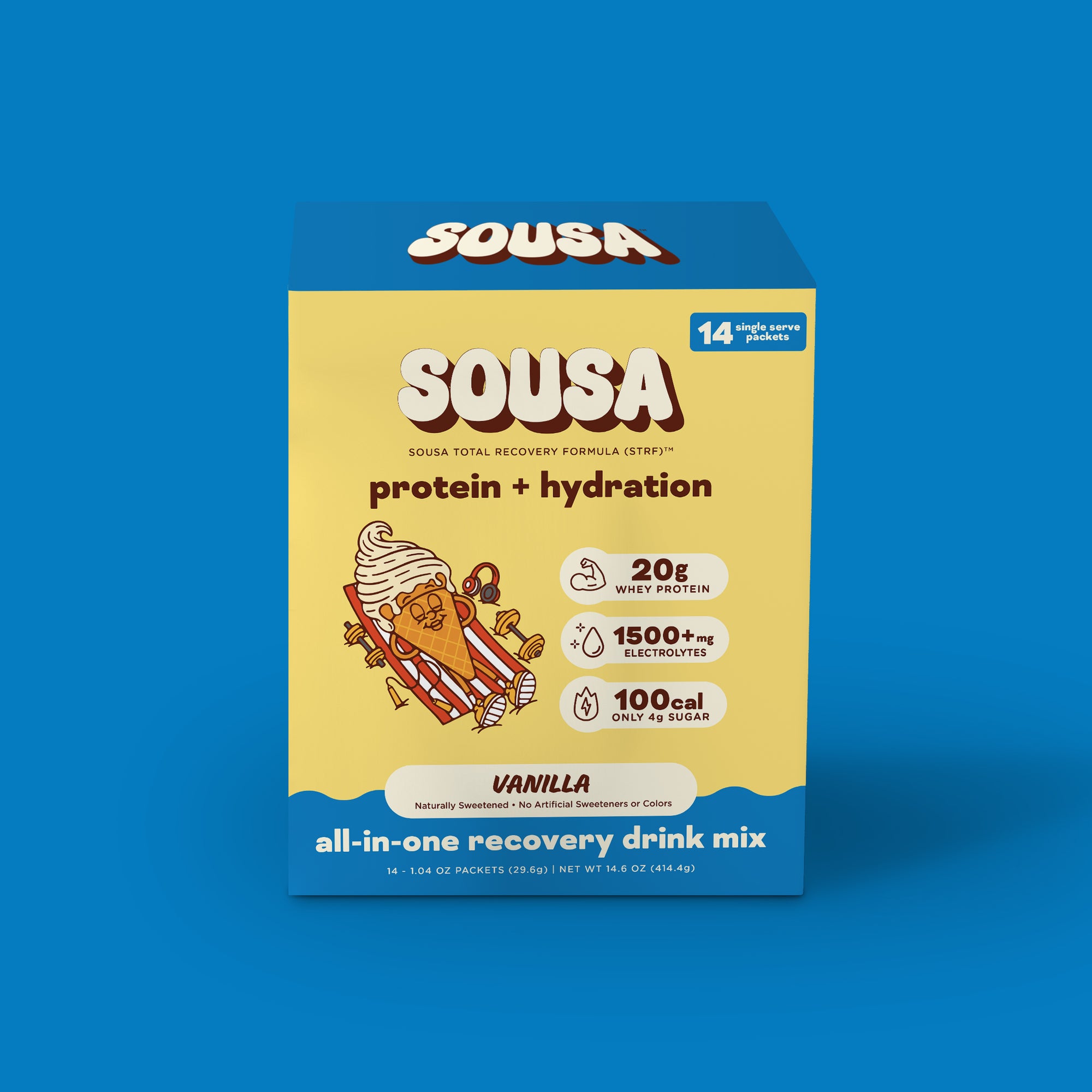 Vanilla all-in-one recovery drink mix